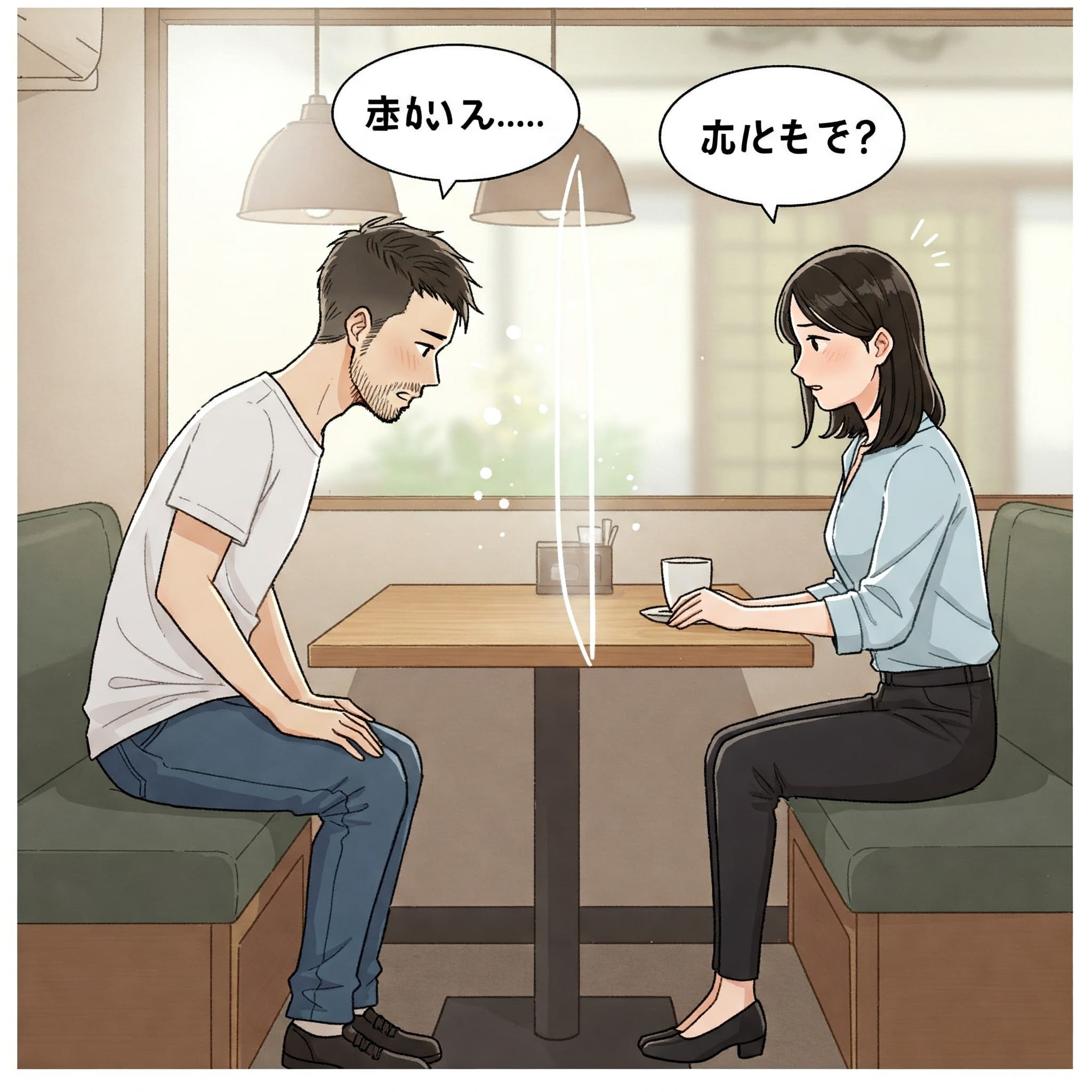 笑顔でスムーズに会話する日本人と中国人