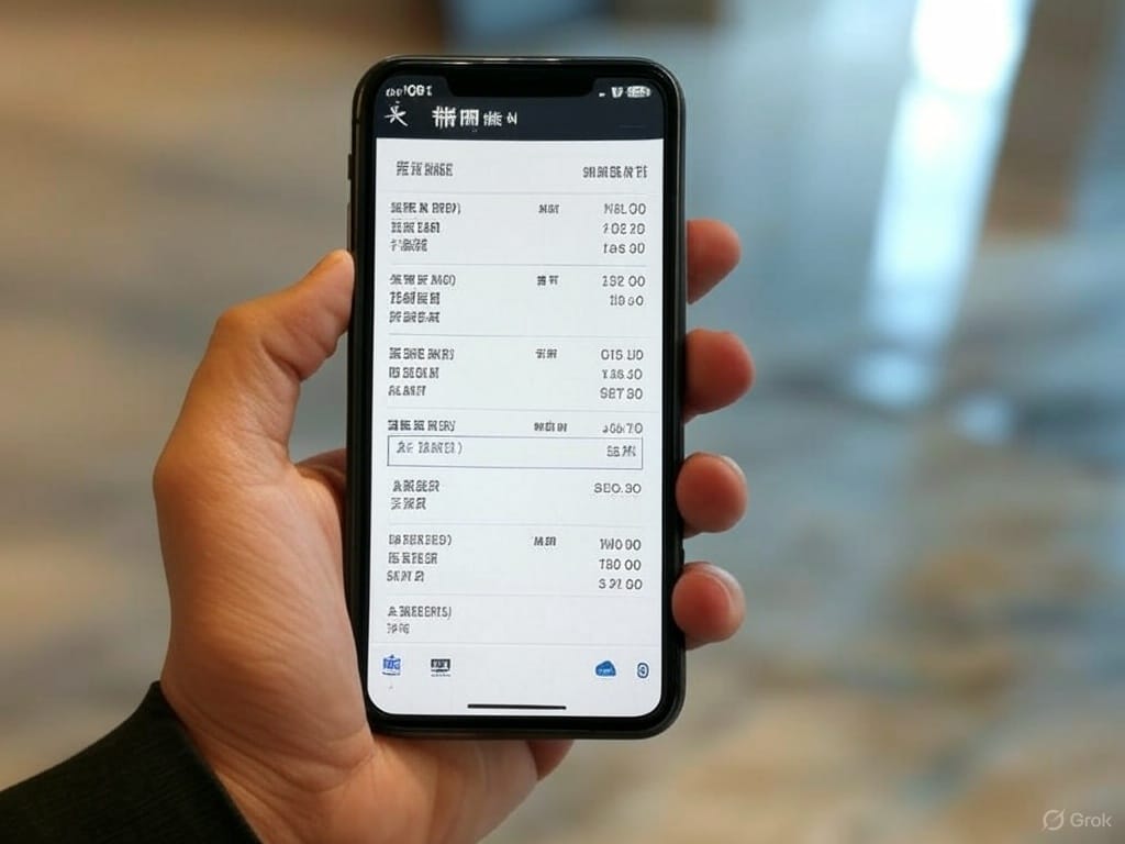 スマートフォンの画面に中国のホテル予約アプリ（Ctrip/携程）が表示されている