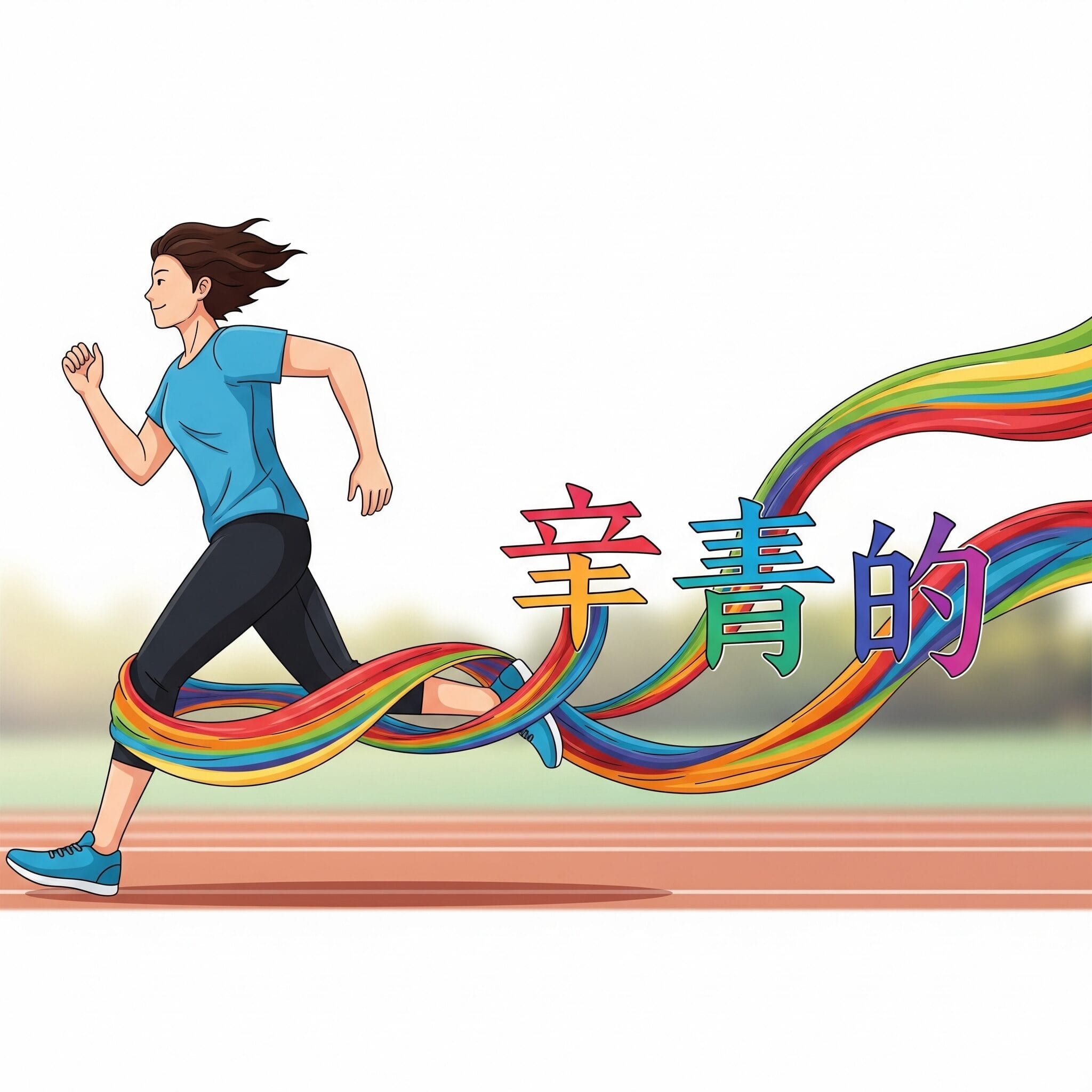 「地」が動詞を飾るリボンのイラスト