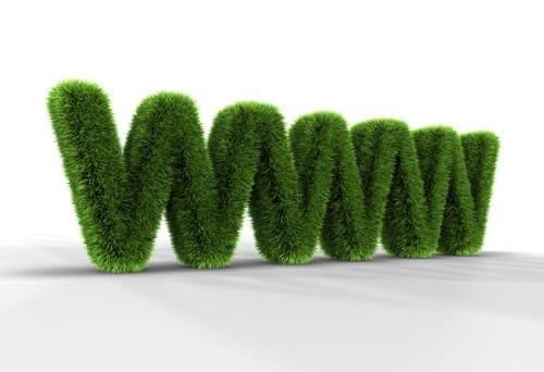 中国の草で作られたウェブサイトの 3D 画像。