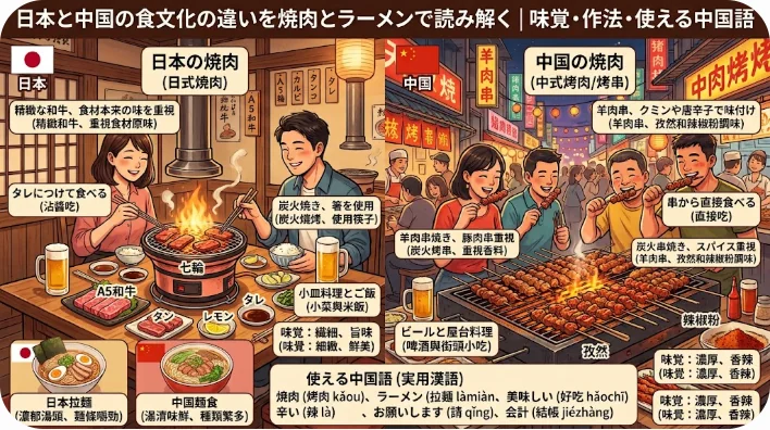 カフェでテキストとスマートフォンを見ながら熱心に中国語を学習している東アジアの大人。