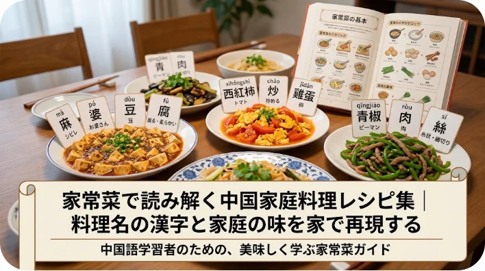 温かい家庭のキッチンで中華鍋を使って料理をする家族の風景