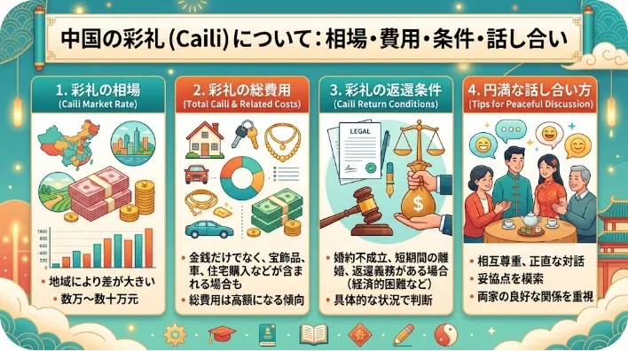 円卓を囲んで笑顔で乾杯する東アジア系の2つの家族