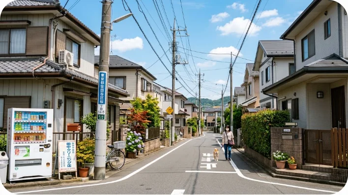 ゴミが一つも落ちていない日本の住宅街の風景