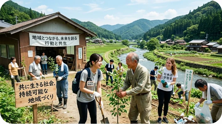 地域社会で適正なペット飼育とTNR活動の啓発に取り組むボランティアと住民