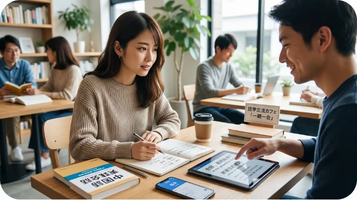 カフェに座って、自分たちの将来や結婚について真剣に話し合っている若い中国人カップル