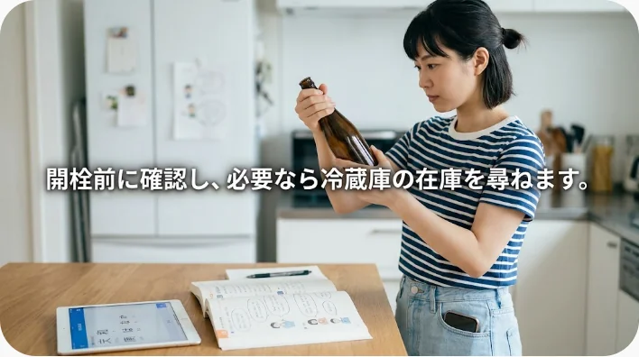 中国の飲食店で学習者が店員に冷えたビールを注文する場面