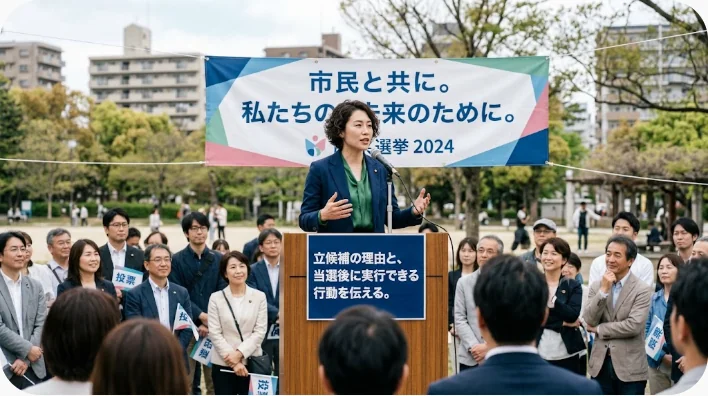中国の小学校で児童が立候補演説を行いクラスメイトが投票を準備する場面