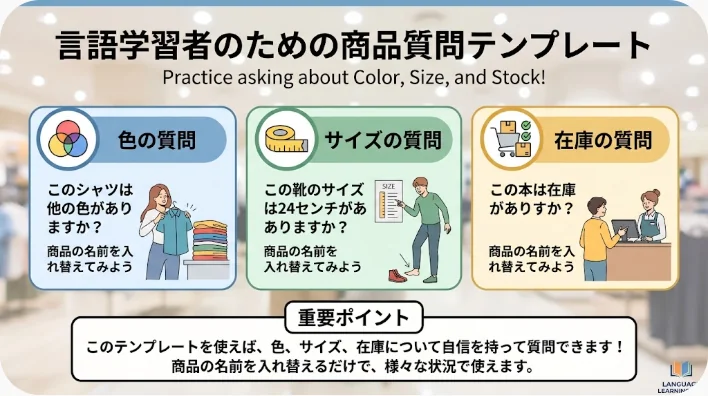 中国の店で商品の別の色とサイズを店員に尋ねる日本人旅行者