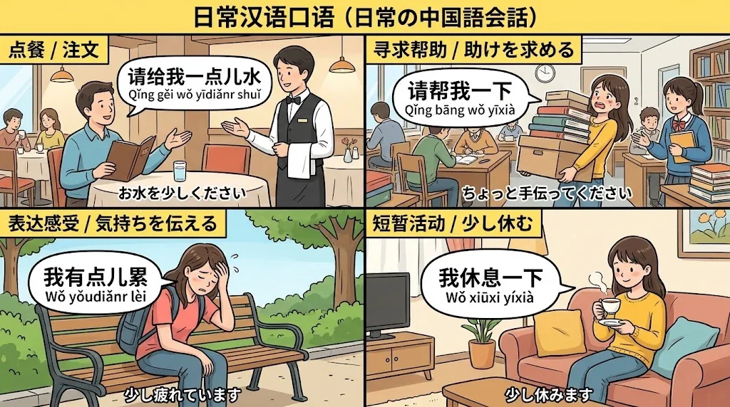 様々な場面での表現を示したコラージュ画像