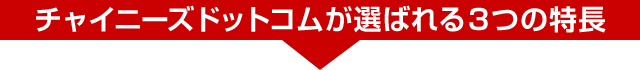 チャイニーズドットコムが選ばれる３つの特徴